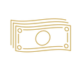 stack of dollar bills icon