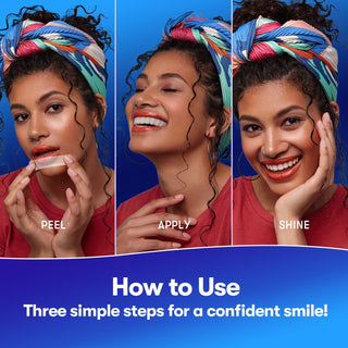 Teeth Whitening Strips with Natural Ingredients