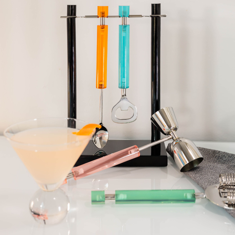 Gezellig Prism Collection Resin Barware Set