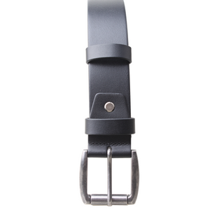 Nick Buffalo Leather Belt in Black