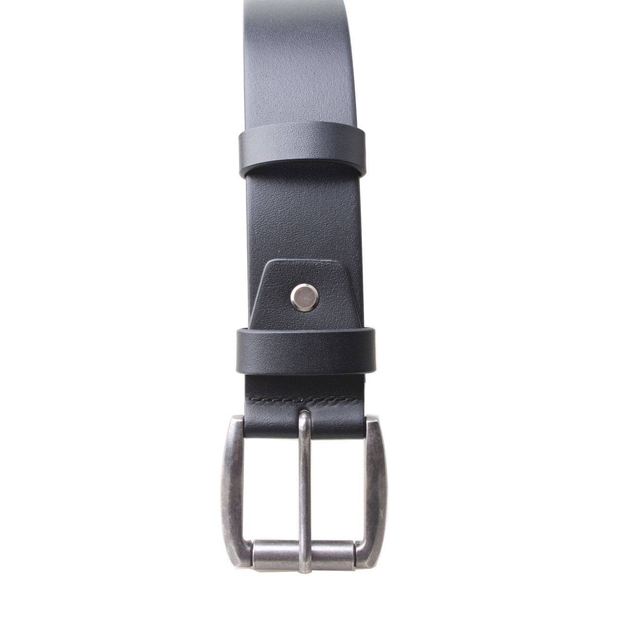 Nick Buffalo Leather Belt in Black