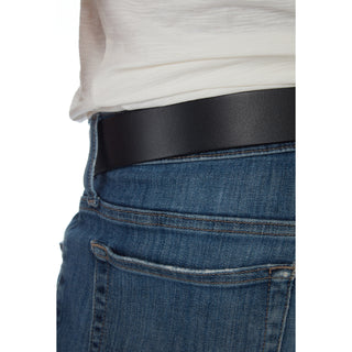 Nick Buffalo Leather Belt in Black