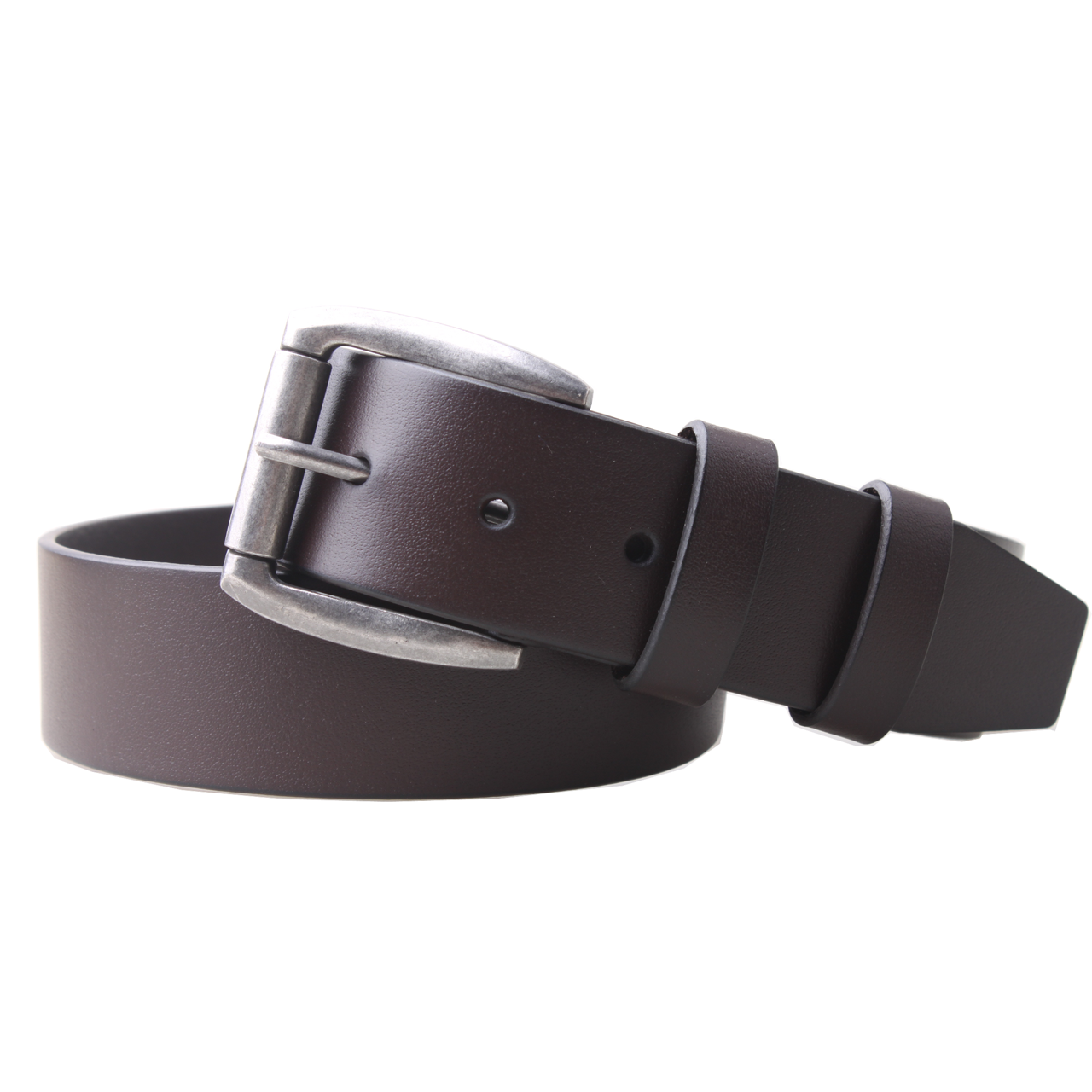 Nick Buffalo Leather Belt in Brown