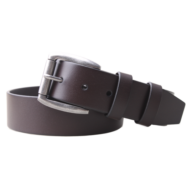 Nick Buffalo Leather 4 CM Belt in Brown