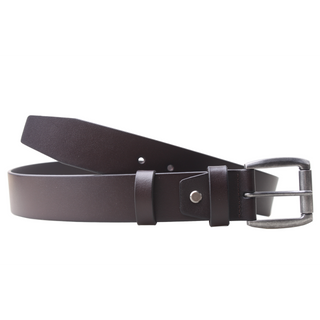 Nick Buffalo Leather Belt in Brown