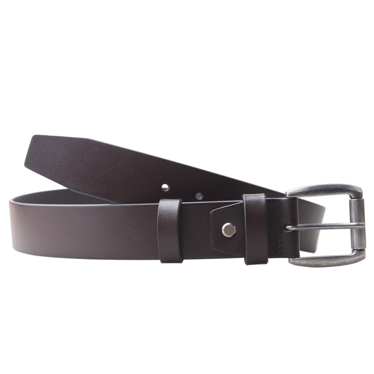 Nick Buffalo Leather Belt in Brown