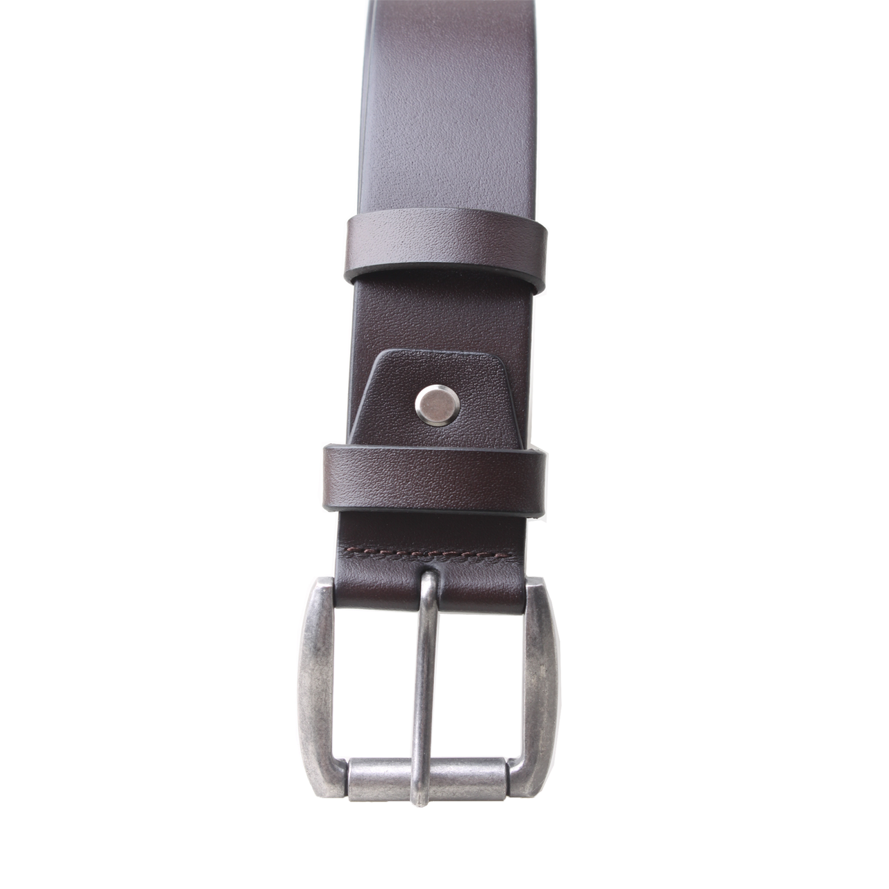 Nick Buffalo Leather Belt in Brown