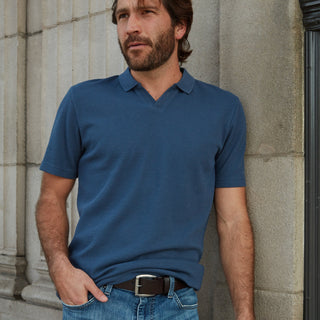 Nick Buffalo Leather Belt in Brown