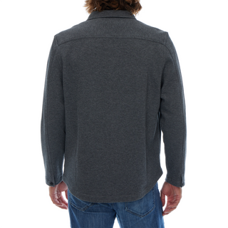Peter Pique Shacket in Charcoal