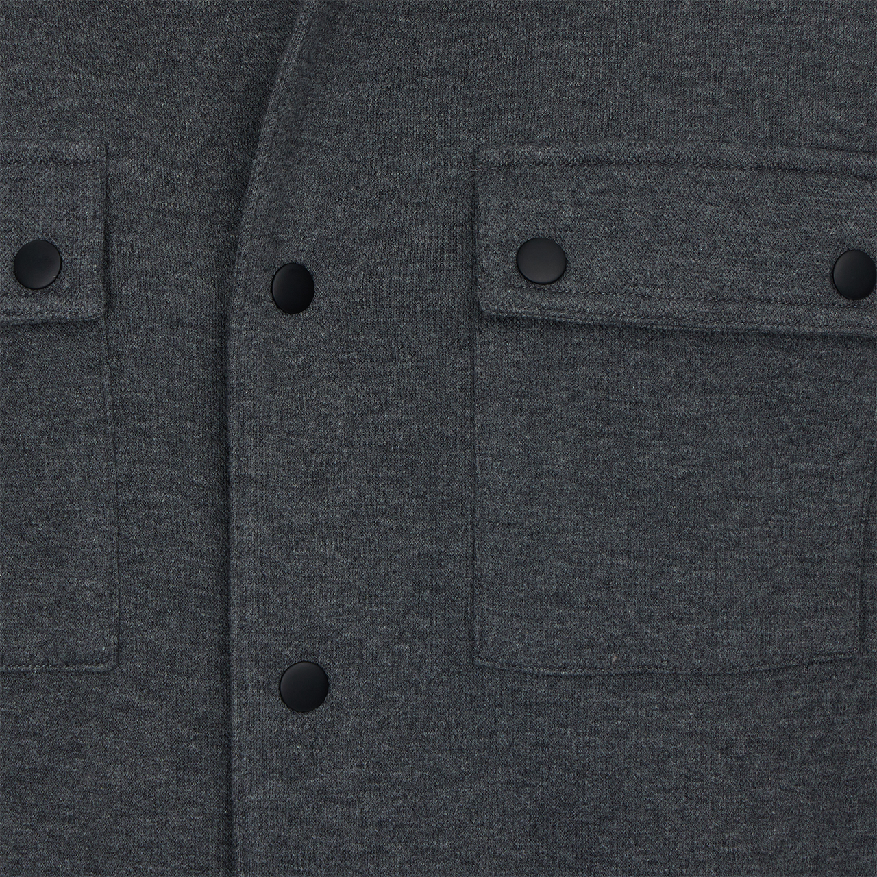 Peter Pique Shacket in Charcoal