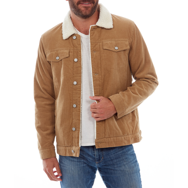 Kolton Corduroy Trucker Jacket - Khaki