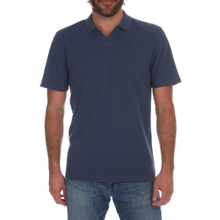 Johnny Collar Polo in Navy