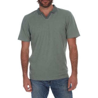 Johnny Collar Polo in Seafoam
