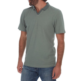 Johnny Collar Polo in Seafoam