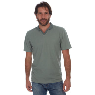Johnny Collar Polo in Seafoam