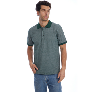 Owen Jacquard Polo in Forest
