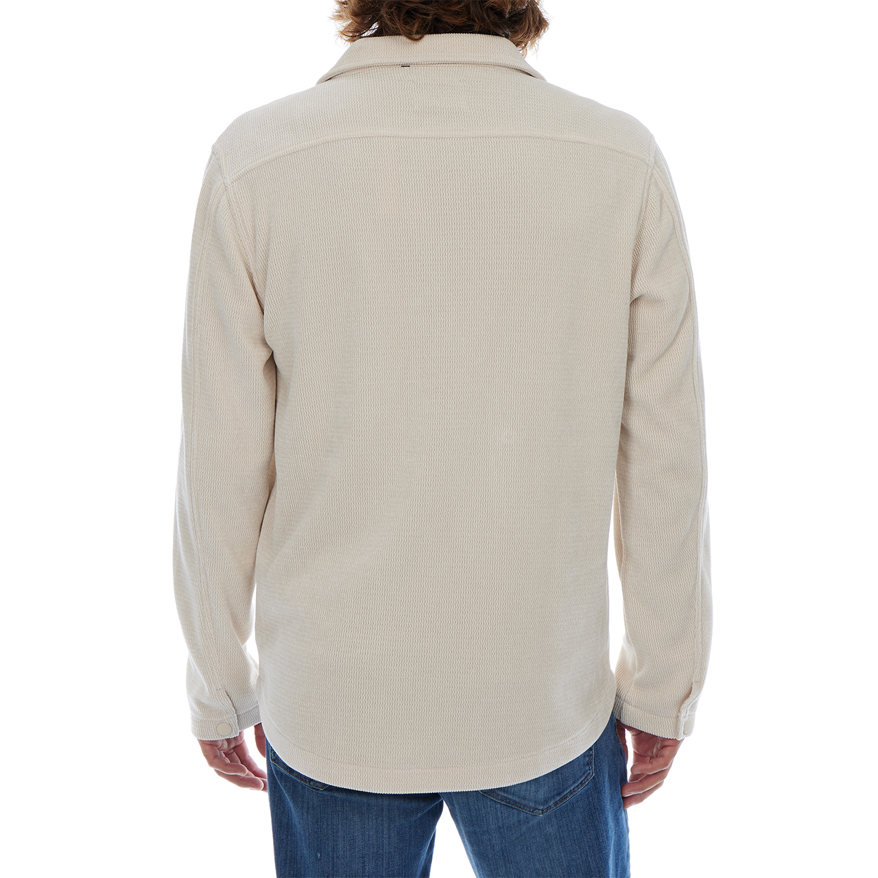 Caleb Soft Shacket in Almond Milk