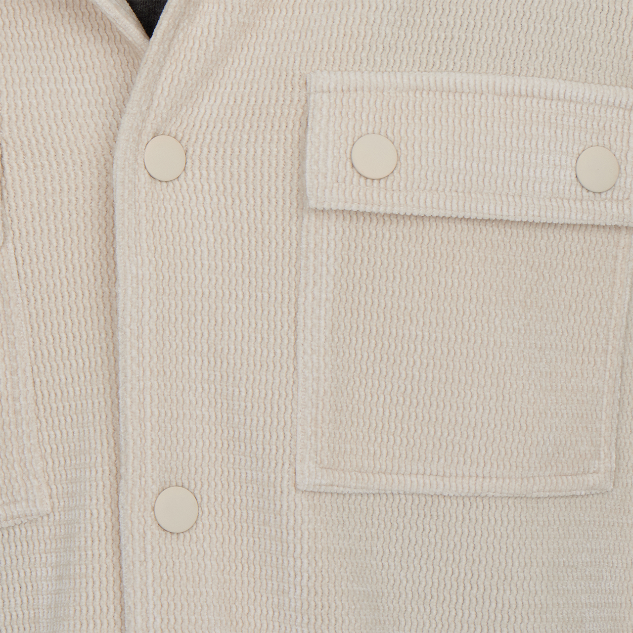Caleb Soft Shacket in Almond Milk