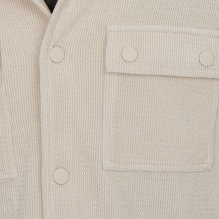 Caleb Soft Shacket in Almond Milk