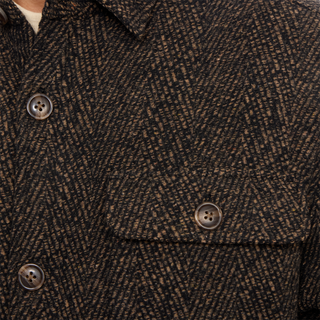 Bennett Herringbone Sherpa Lined Shacket