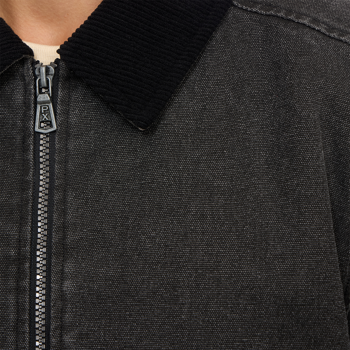 Samuel Washed Twill Zip Up Jacket
