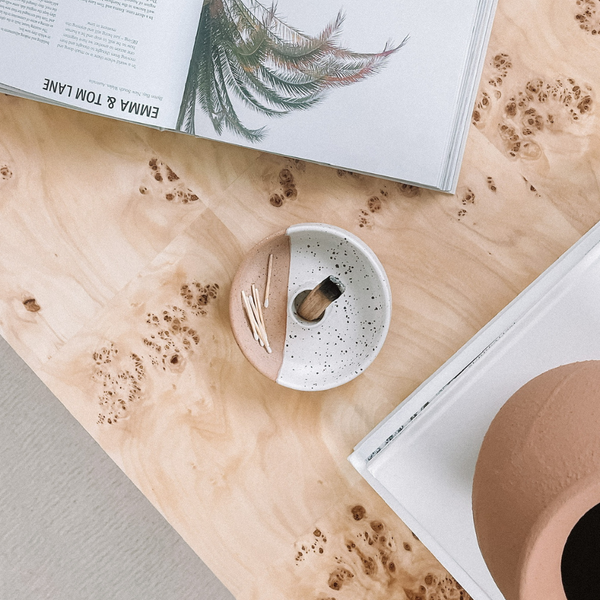 Palo Santo Incense Sticks and Terracotta Holder