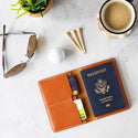 Decent Living Leather Passport Holder