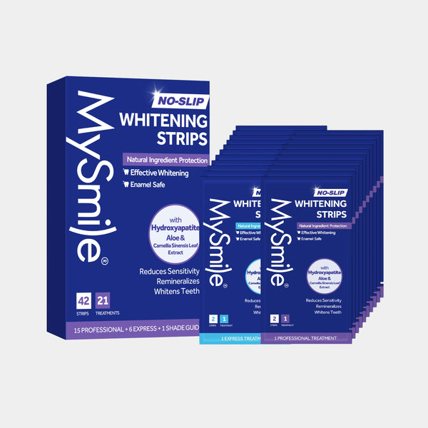 Teeth Whitening Strips with Natural Ingredients (14 Treatments)