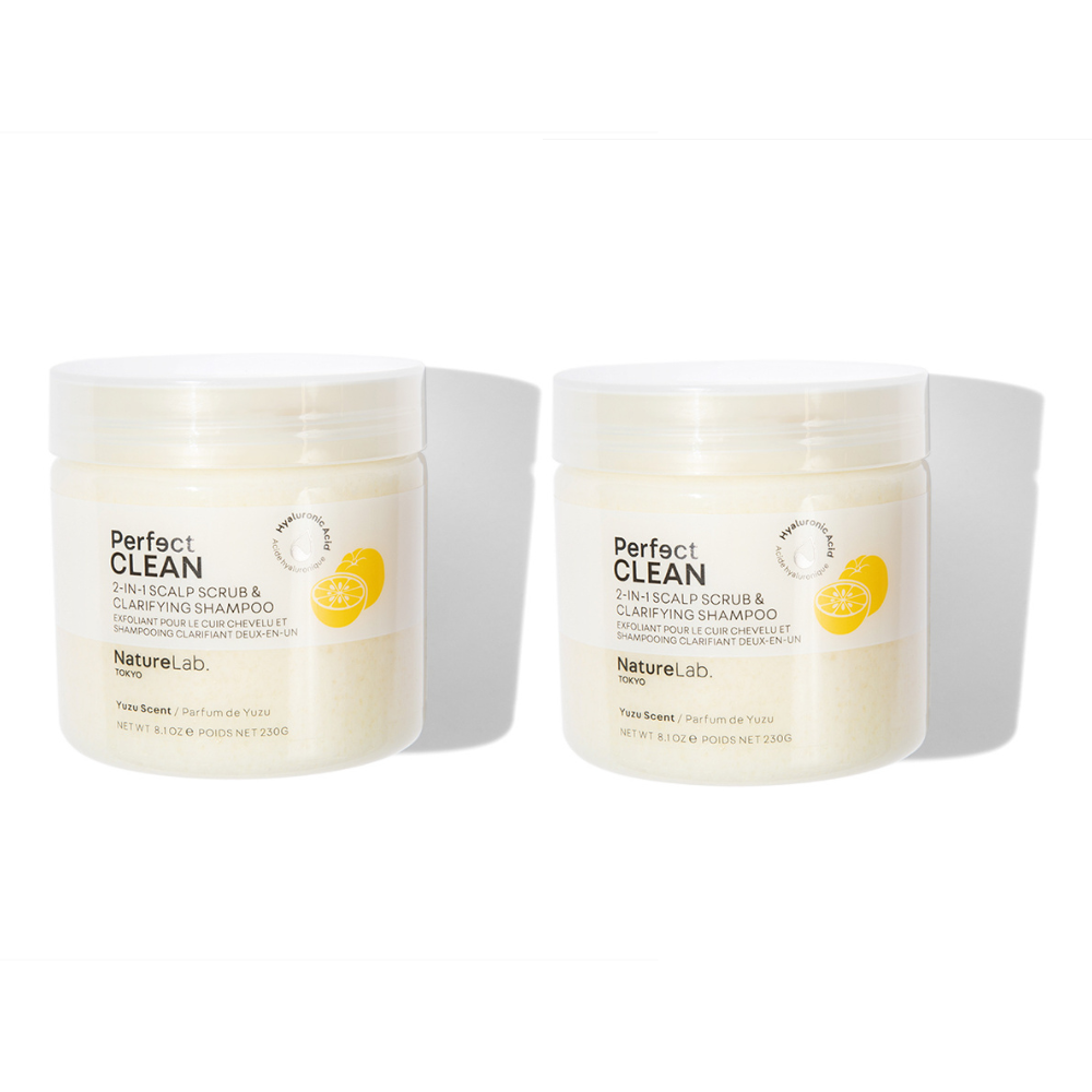 Perfect Clean 2-in-1 Scalp Scrub + Shampoo: Yuzu Duo