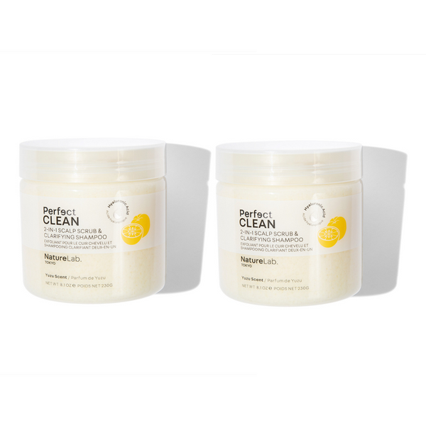 Perfect Clean 2-in-1 Scalp Scrub + Shampoo: Yuzu Duo