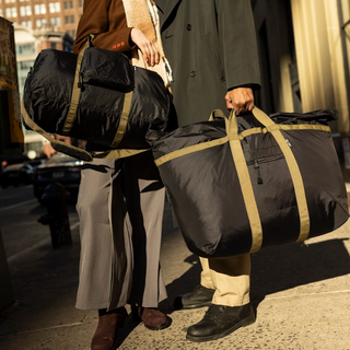 The Weekender Tote in Flat Black