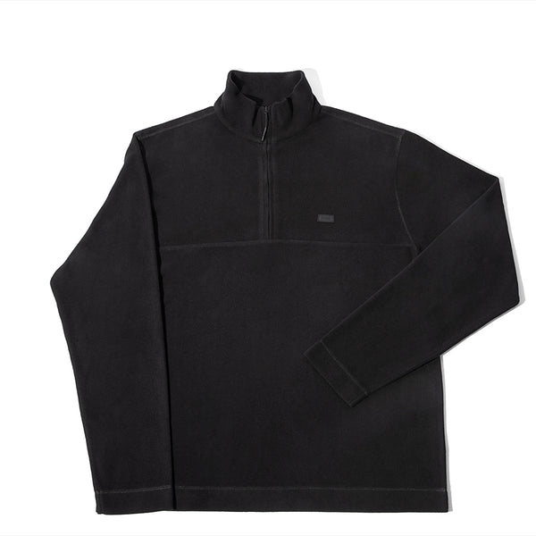 Addis Fleece Half Zip - Black